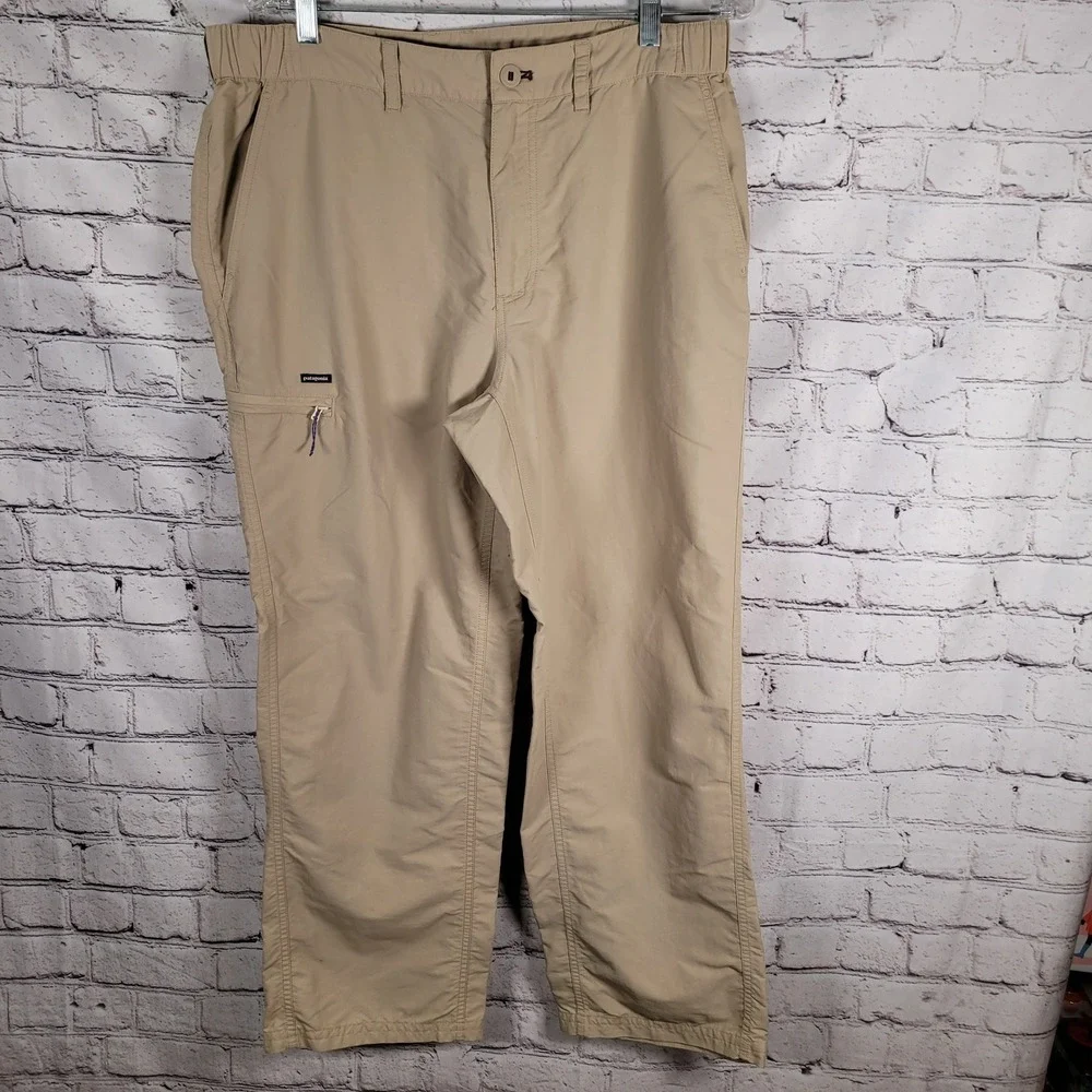 Patagonia Gi III Pants Mens Large Tan Excellent Hiking Lightweight‎ 82101 SP16